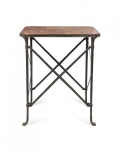 French Directoire Bronze Marble Top End Table - 4633905