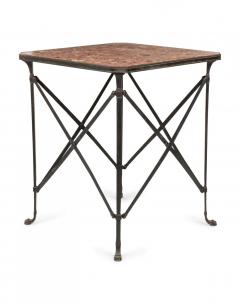 French Directoire Bronze Marble Top End Table - 4633906