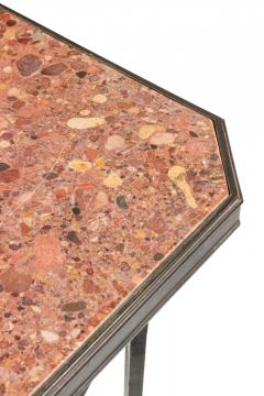 French Directoire Bronze Marble Top End Table - 4633910