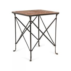 French Directoire Bronze Marble Top End Table - 4683168