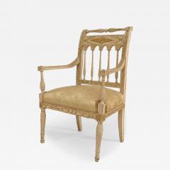 French Directoire Gilt Arm Chair - 4700929
