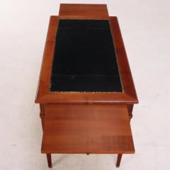 French Directoire style mahogany leather top writing desk C 1940  - 3741856