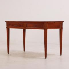 French Directoire style mahogany leather top writing desk C 1940  - 3741857