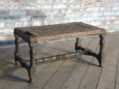 French Early 18th Century Baroque Walnut Bench Footstool - 3142310
