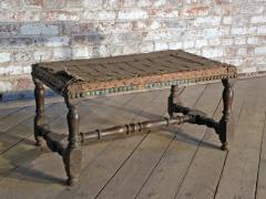 French Early 18th Century Baroque Walnut Bench Footstool - 3142312