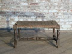 French Early 18th Century Baroque Walnut Bench Footstool - 3142316
