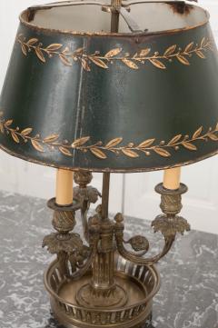 French Early 19th Century Brass and T le Bouillotte Lamp - 1010717
