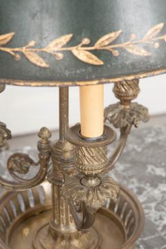 French Early 19th Century Brass and T le Bouillotte Lamp - 1010718