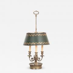 French Early 19th Century Brass and T le Bouillotte Lamp - 1011213