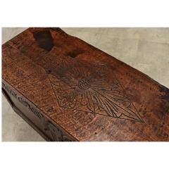 French Early 19th Century Carved Oak Coffer - 4643047