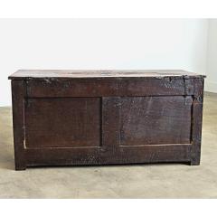 French Early 19th Century Carved Oak Coffer - 4643074