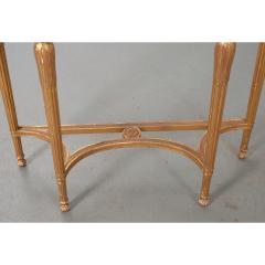 French Early 19th Century Gilt Demilune Console - 2258259
