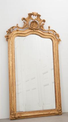 French Early 19th Century Louis XV Style Gold Gilt Mantel Mirror - 1002086