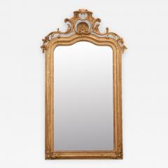 French Early 19th Century Louis XV Style Gold Gilt Mantel Mirror - 1002634
