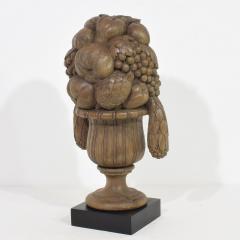 French Early 19th Century Neoclassical Hand Carved Oak Vase Ornament Finial - 4111679