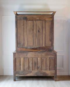 French Early 19th Century Provincial Oak Buffet Deux Corps - 4663278