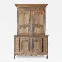 French Early 19th Century Provincial Oak Buffet Deux Corps - 4681861