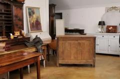 French Early 19th Century Transition Style Walnut Buffet with Doors and Drawers - 3544434