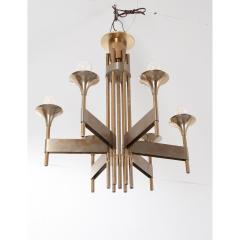 French Early 20th Century Art Deco Modernist Chandelier - 1936970