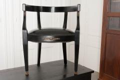 French Early 20th Century Ebony Empire Desk and Chair - 498084