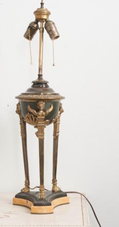 French Early 20th Century Empire Brass and Bronze Brazier Table Lamp - 1311487