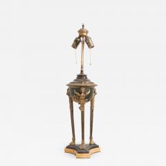 French Early 20th Century Empire Brass and Bronze Brazier Table Lamp - 1311713