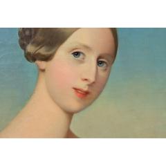 French Early 20th Century Framed Oval Portrait - 4589788