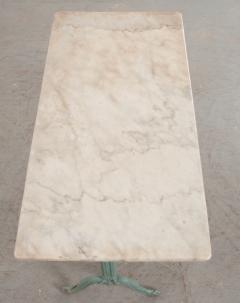 French Early 20th Century Marble Top Garden Table - 1085078