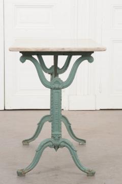 French Early 20th Century Marble Top Garden Table - 1085087