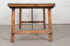 French Early 20th Century Pine Folding Table with Numismatic Top - 530286