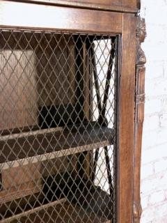 French Empire 19th Century Walnut Bookcase Cabinet - 627096