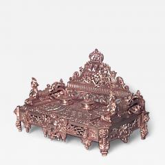 French Empire Bronze Dore Double Inkwell - 4325884