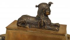 French Empire Bronze Egyptian Inkwell - 4322437