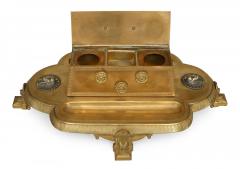 French Empire Bronze Egyptian Inkwell - 4322438
