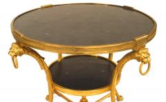 French Empire Bronze Lion End Tables - 1437565