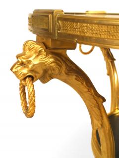 French Empire Bronze Lion End Tables - 1437566