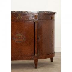 French Empire Burl Wood Demilune Enfilade - 3049320