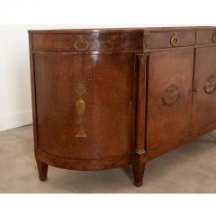 French Empire Burl Wood Demilune Enfilade - 3049340