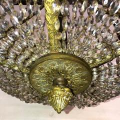 French Empire Crystal and Bronze Chandelier - 2152694