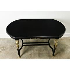 French Empire Ebonized Mahogany Dining Table - 3593789