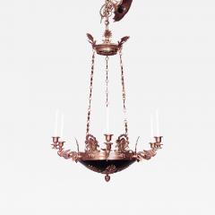 French Empire Ebonized and Bronze Dore Chandelier - 4700379