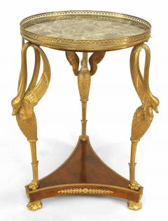 French Empire Gueridon and Marble Table - 1437914