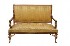 French Empire Mahogany 5 Piece Living Room Set - 2800826