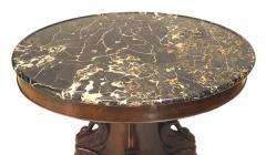 French Empire Mahogany Carved Center Table - 1424227