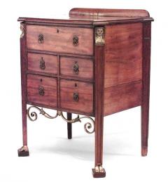 French Empire Mahogany Chest with Egyptian Revival Mounts - 4700297