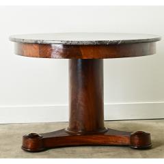 French Empire Mahogany Marble Gueridon - 3593798