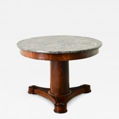 French Empire Mahogany Marble Gueridon - 3661039