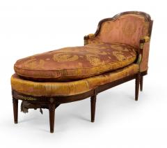 French Empire Mahogany Pink Chaise - 1404421