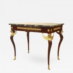 French Empire Mahogany Winged Griffins End Table - 1443442