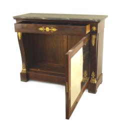 French Empire Mahogany and Mirrored Console Table - 1427997